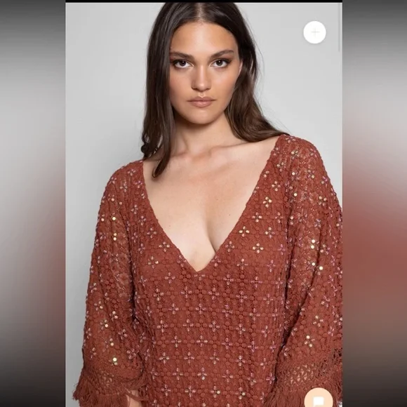 NWT Sundress ROSE LONG DRESS
size Large/XL - Picture 3 of 12